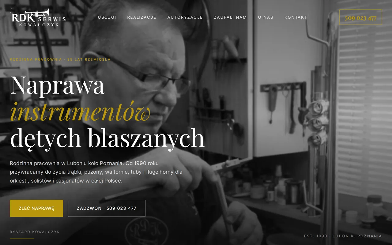 Zrzut ekranu strony rdkserwis.com.pl